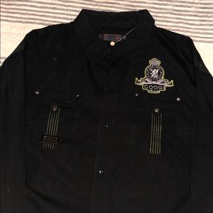 Vintage Coogi Long Sleeve Casual Button Down Shirt